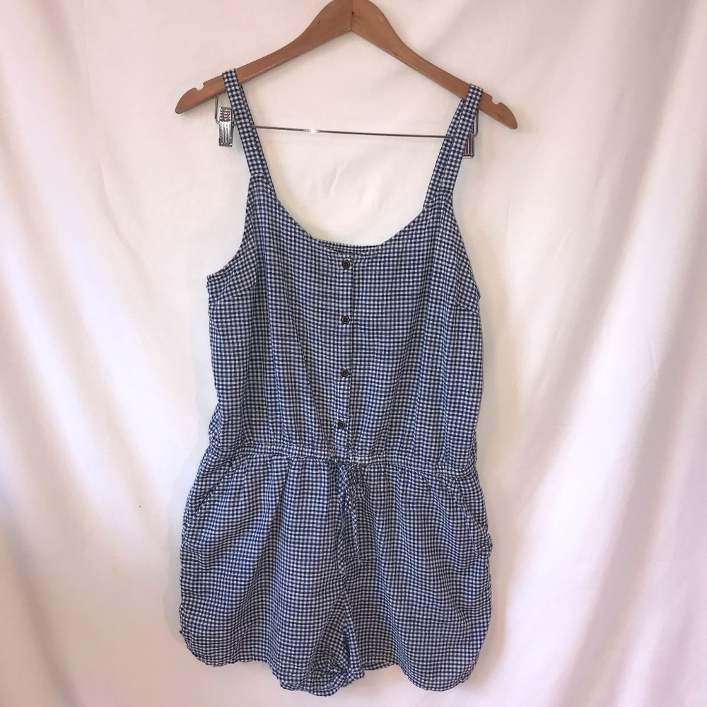Old Navy - Checkered Print Romper - Size Large